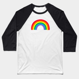 Rainbow on Black Background Baseball T-Shirt